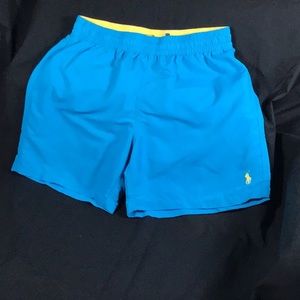 Ralph Lauren Polo Classic Traveler shorts/swim trunks, medium, blue.